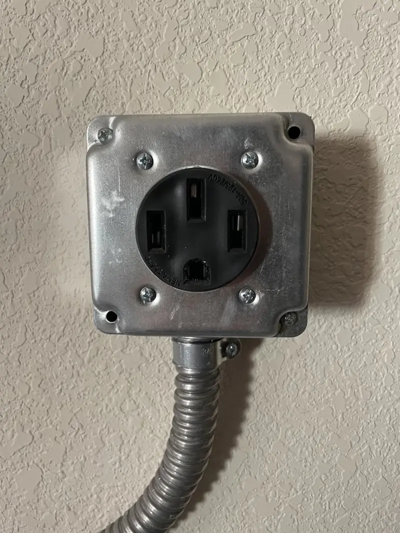 NEMA 14-50 outlet installed for Smart Home Electrical in New Square